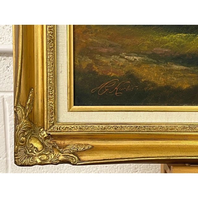 Late 20th Century Mountain Lake in Spring Oil Painting of the Scottish Highlands by British Artist 1980 Circa For Sale - Image 5 of 18