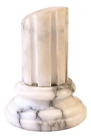 Italian Marble Column Neoclassical Decorative Object, Circa Early 20th Century