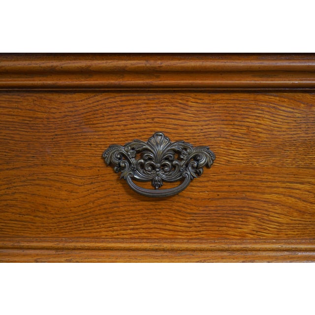 Lexington Oak Victorian Mansion 6 Drawer Lingerie Chest Semainier For Sale - Image 13 of 16