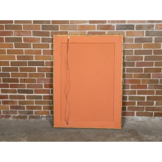An English faux bamboo rectangular mirror from circa 1890 with beveled mirror plate. Born in England circa 1890, this...
