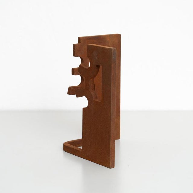 After Chillida, Abstract Sculpture, 1990s, Iron For Sale - Image 4 of 14