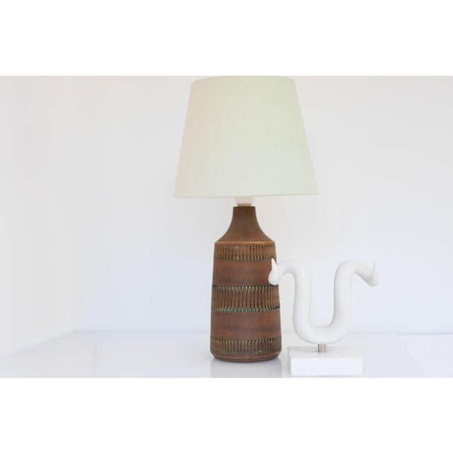 Mid-Century Modern Scandinavian Pottery Table Lamp by Anagrius, 1970s For Sale - Image 4 of 14