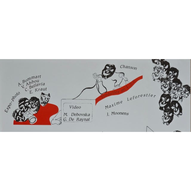 La fête du reg'art original poster for performing arts 1986 59 x 42 cm very good condition (see image) ___ this vintage...