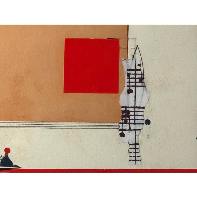 White Sam Middleton, Untitled, Drawing Collage and Mixed Media on Paper For Sale - Image 8 of 9