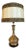 Brass Table Lamp With Engraved Design For Sale