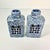 This pair of Chinoiserie Square Ginger Jars feature a hand-painted Happiness symbol on two sides. They also have an...