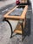 1990s La Barge Glass and Metal Sofa Table For Sale - Image 4 of 5