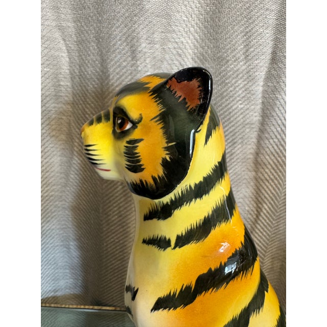 1960s Midcentury Tiger Figurine For Sale - Image 5 of 5