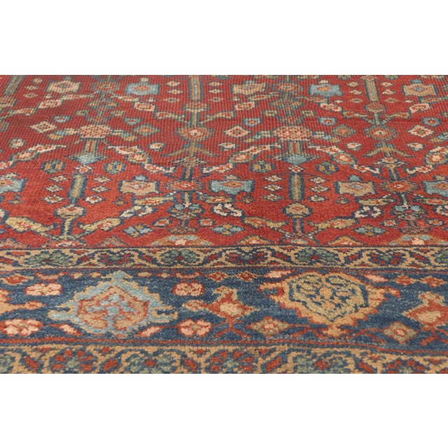 Early 20th Century Antique-Worn Persian Mahal Rug - 07'00 X 11'00 For Sale - Image 4 of 9