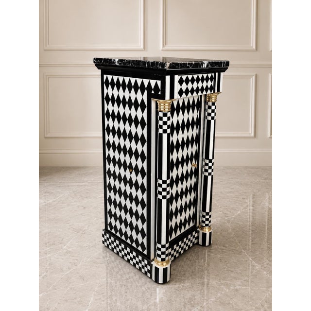 Hollywood Regency Storage Pedestal For Sale - Image 4 of 4