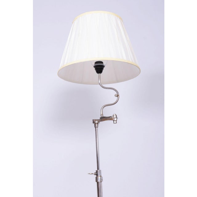 Metal Art Deco Floor Lamp in Chrome, 1920s For Sale - Image 7 of 9