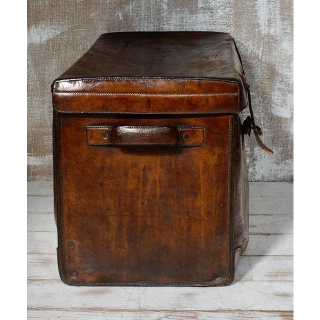 19th Century Victorian Leather Boot Trunk from Peal & Co London, 1880 For Sale - Image 5 of 13