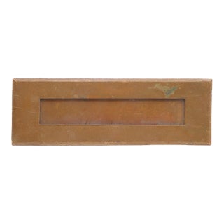 Vintage Brass Spring Loaded Mail Slot For Sale