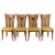 French Art Deco Style Dinning Chairs - Set of 4 For Sale In Austin - Image 6 of 7
