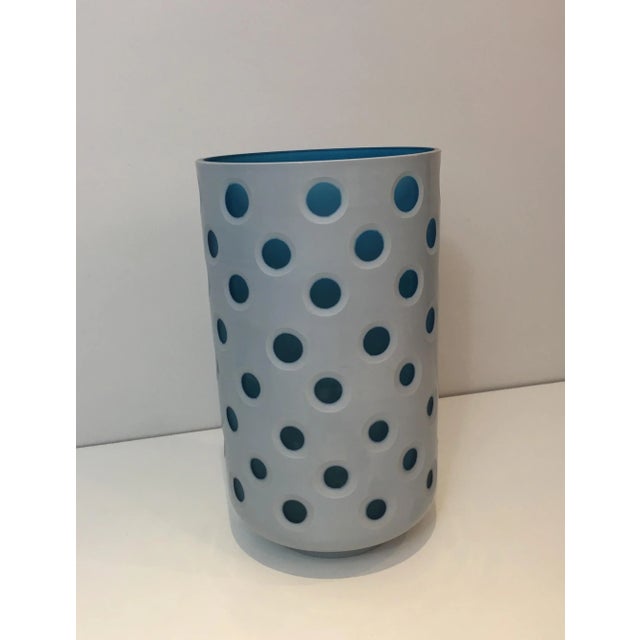 Design Overlay Glass Vase, Italy, circa 1970 For Sale - Image 6 of 13