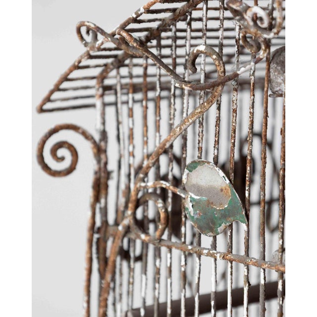 Mid 20th Century Charming French Birdcage Plant Stand with Original Paint For Sale - Image 13 of 15