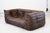 Vintage Two-Seater Togo Sofa with Arms in Brown Leather by Michel Ducaroy for Ligne Roset, 1970s For Sale - Image 3 of 18