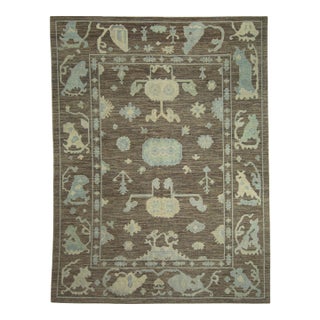 Turkish Oushak Rug 10'4" x 13'7" #18514 For Sale