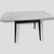 Mid-Century Modern Space Age Black & White Formica Draw Leaf Extending Dining Table For Sale - Image 9 of 10
