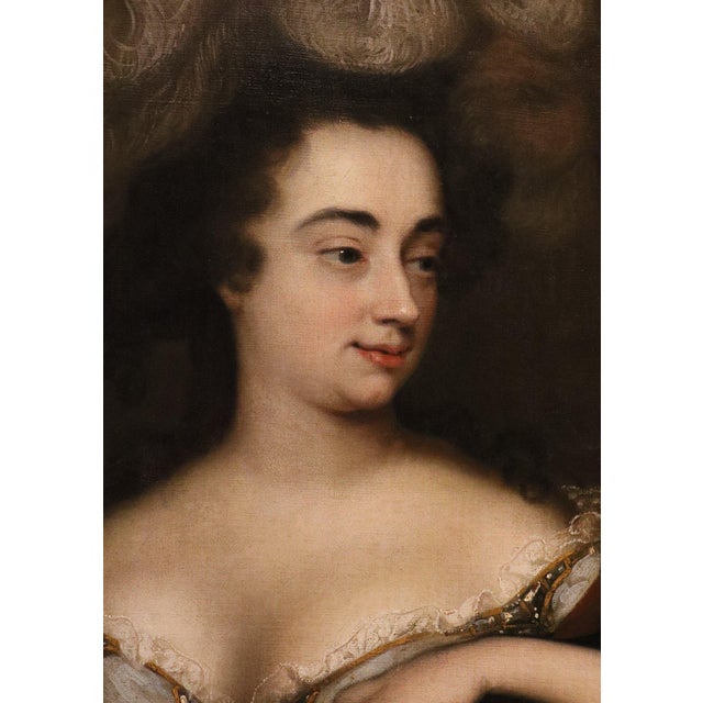 Baroque After Willem Wissing, Portrait of the Duchess of Marlborough as Minerva, 1680, Oil on Canvas For Sale - Image 3 of 14