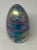Vintage Henry Summa Art Glass Iridescent Cone Sculpture Paperweight Spiral Blue Red For Sale In Chicago - Image 6 of 7