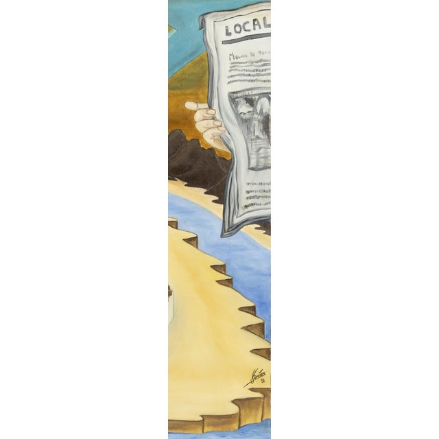 Santos, Indifference, 2000, Oil Painting on Canvas For Sale - Image 7 of 8