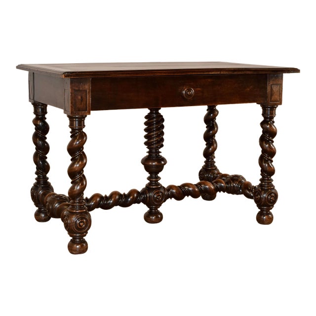 18th Century French Walnut Library Table For Sale