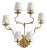 Italian Gilt Leaf Wall Sconce, 1960s - 1 Available For Sale