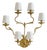 Italian Gilt Leaf Wall Sconce, 1960s - 2 Available For Sale