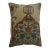 Rose and Khaki Persian Kerman Rug Pillow For Sale