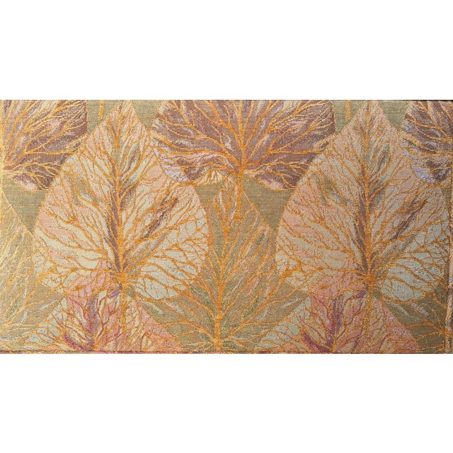 1920s A Neoclassical Settee in Botanical Tapestry Textile For Sale - Image 9 of 13