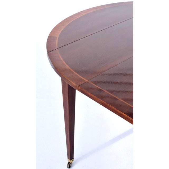 Mahogany Dining Table With Drop Leaf Option by Baker Furniture For Sale - Image 15 of 18
