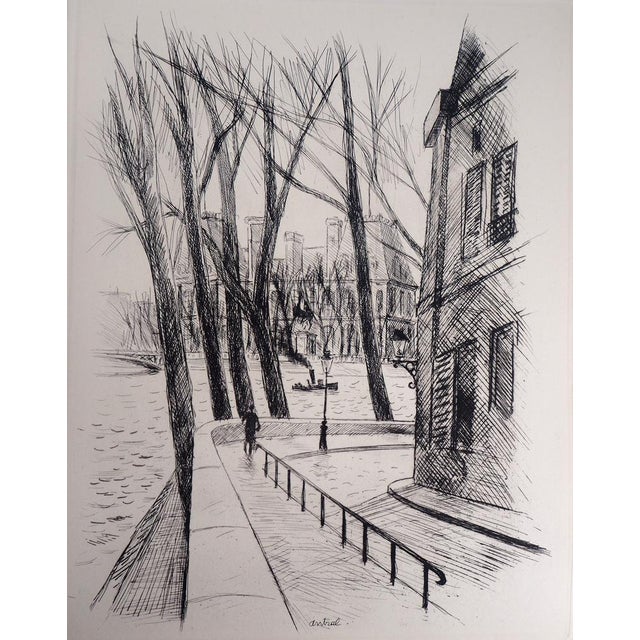 Robert Louis Antral, L’hotel De Ville, 1937, Original Etching For Sale - Image 7 of 7