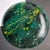 Mid 20th Century Large Blue Green Gold Art Glass Charger Plate Bowl For Sale - Image 4 of 8
