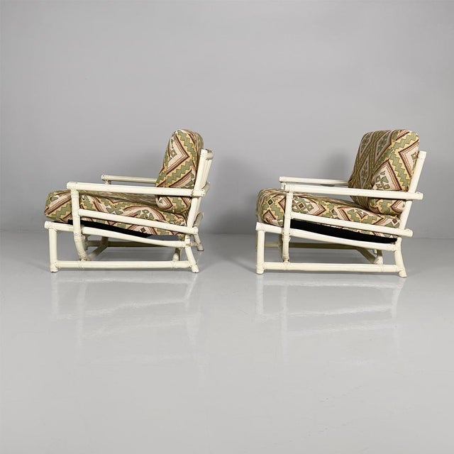 American Lounge Chairs by Lyda Levi for McGuire Company, 1970s, Set of 2 For Sale - Image 3 of 16