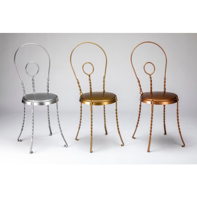Not Yet Made - Made To Order Wrought Iron Chair by Alberto Grassi For Sale - Image 5 of 6