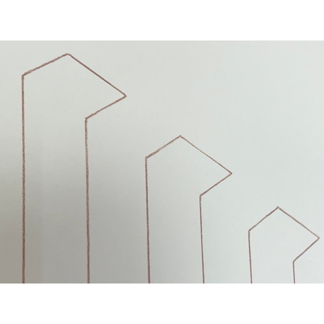 Printmaking Materials Fred Sandback Framed Lithograph 1984 For Sale - Image 7 of 11