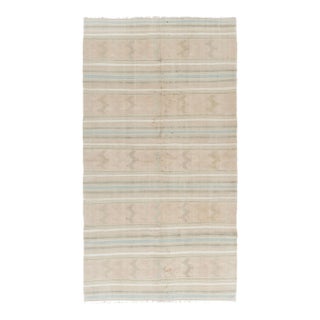 Vintage Circa 1940 Turkish Kilim Flatweave Rug 4'9 X 8'9 For Sale