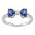 Natural 18k Gold Blue Sapphire Halo Ring With Diamonds, 1.37ct For Sale