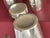 Silver Art Deco Cocktail Shaker and Silver-Plated Glasses with Ondulation Pattern from Silversmith Saint Médard, France, 1930s, Set of 9 For Sale - Image 8 of 10