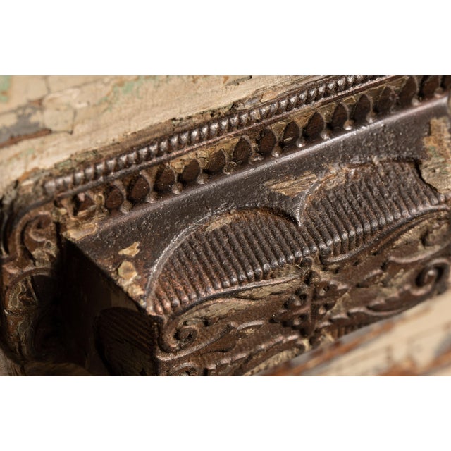 Antique Primitive Chippy Paint Apothecary Cabinet For Sale - Image 9 of 9