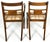 Wood Set 8 Fine Regency Dining Chairs W Brass Inlay & Saber Front Legs For Sale - Image 7 of 11