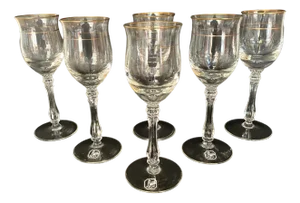 Vintage German Crystal Cognac Glasses by Gallo, 1970s, Set of 6