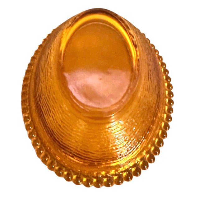 1970s Vintage Indiana Glass Amber Gold Hen on a Nest Covered Dish For Sale - Image 5 of 10