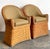 Vintage Woven Rattan Lounge Chairs - A Pair For Sale - Image 11 of 12