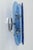 Italian sconce with blue glass and chrome base. In a good vintage condition. Measurements h. 27.5 cm; w. 9cm; d. 9 cm. up...