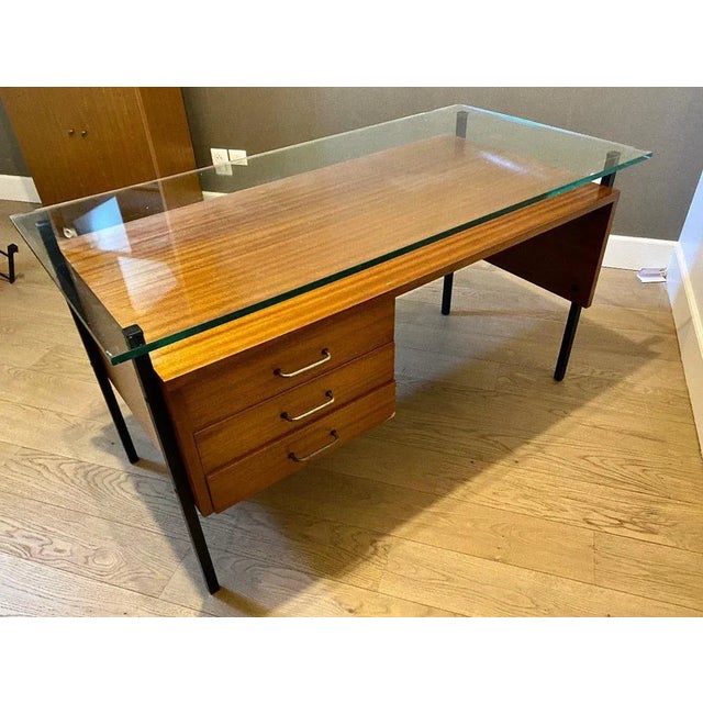 Modernist Desk in Mahogany, 1950s For Sale - Image 10 of 13