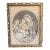 Vintage Madonna and Child Framed Tapestry With Gold Frame For Sale