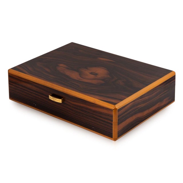 Large Vintage Cigar Humidor by S.T. Dupont, 1980s For Sale - Image 4 of 18