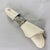 A heavy round cinched waist sterling silver napkin ring with heavy beaded ends, circa 1900-1920. Substantial applied...